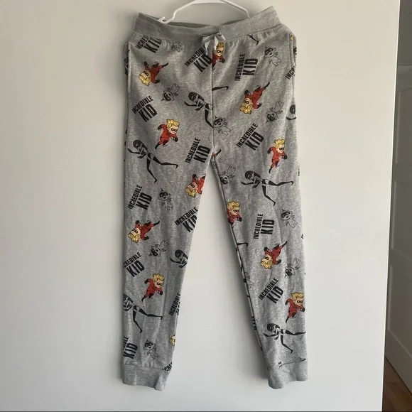 Kids' Disney Mr. Incredible Jogger Pants - Heathered Gray Size XL - Picture 3 of 8